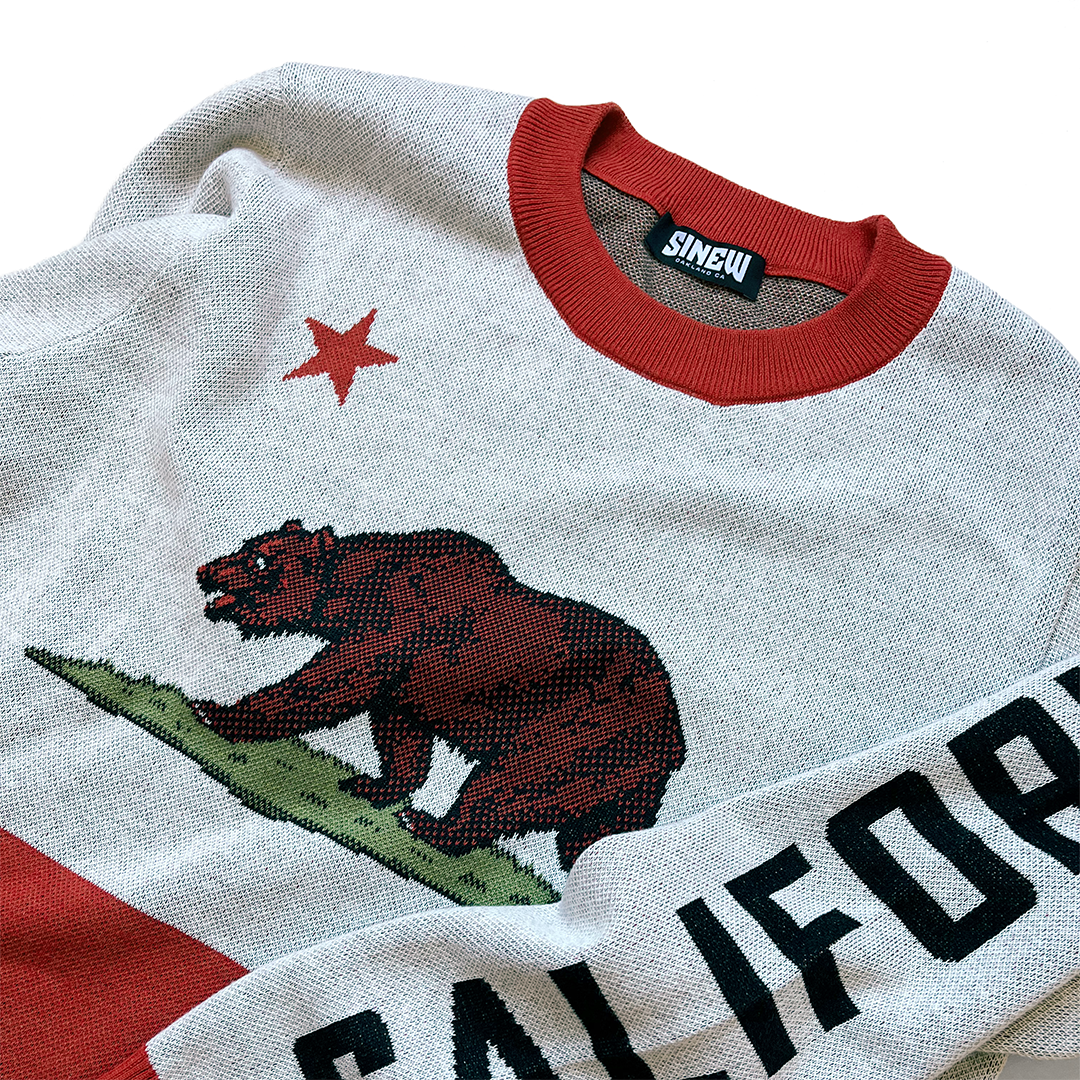 CA Flag Crewneck Sweater